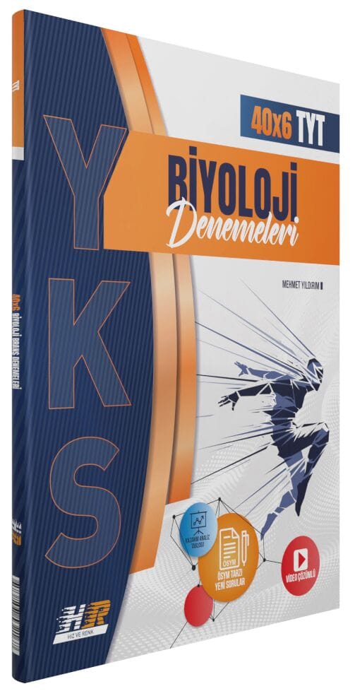 Hız ve Renk Yayınları TYT Biyoloji 40 x 6 Denemeleri