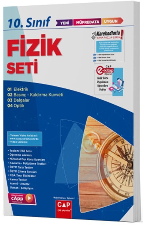 Çap Yayınları 10. Sınıf Fizik Anadolu Seti
