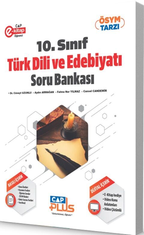 Çap Yayınları 10. Sınıf Türk Dili ve Edebiyatı Plus Soru Bankası