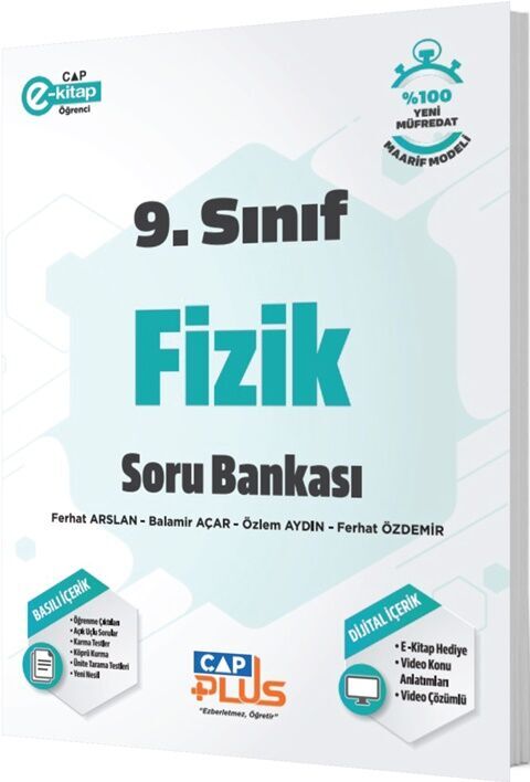 Çap Yayınları 9. Sınıf Fizik Plus Soru Bankası