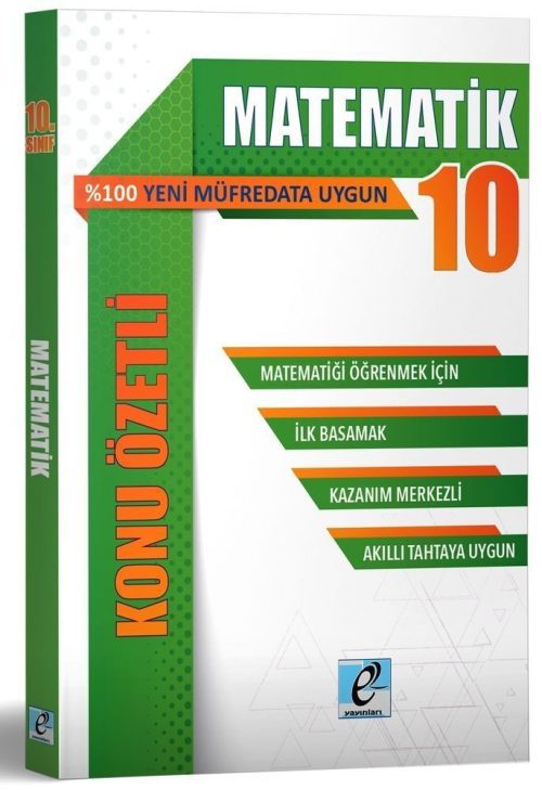 E - Kare Yayınları 10. Sınıf Matematik Konu Özetli Soru Bankası