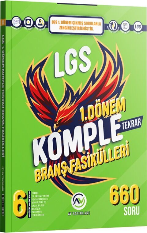 Av Yayınları 8. Sınıf LGS 1. Dönem Komple Branş Fasikülleri