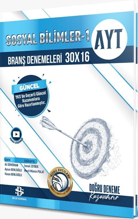 Bilgi Sarmal AYT Sosyal Bilimler 1 30 x 16 Branş Denemeleri